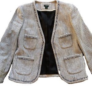 J CREW black and white blazer